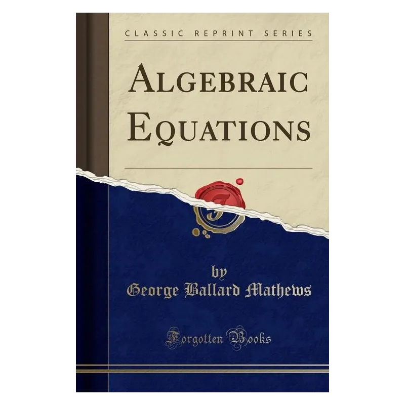 ALGEBRAIC EQUATIONS