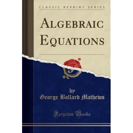 ALGEBRAIC EQUATIONS