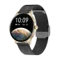 Smartwatch Garett Classy – Złoto-Czarny, Stalowy, Elegancki Zegarek Damski Z Funkcjami Zdrowotnymi I Sportowymi