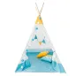 Namiot Tipi Dla Dzieci Smiki Stracciatella 120 X 160 Cm – Żółto-Niebieski, Materiałowy, Zabawka Do Pokoju I Ogrodu 3+ Namiot Tipi Dla Dzieci Smiki Stracciatella 120 X 160 Cm – Żółto-Niebieski, Materiałowy, Zabawka Do Pokoju I Ogrodu 3+