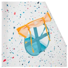 NAMIOT TIPI DLA DZIECI SMIKI STRACCIATELLA 120 X 160 CM – ŻÓŁTO-NIEBIESKI, MATERIAŁOWY, ZABAWKA DO POKOJU I OGRODU 3+