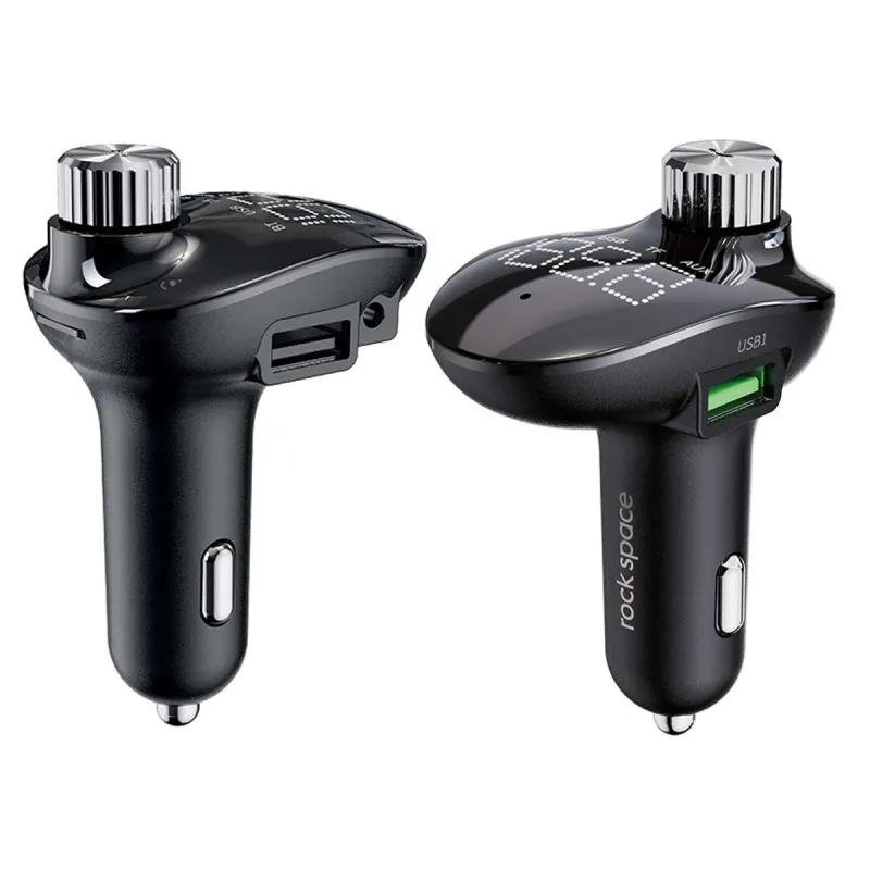 ŁADOWARKA SAMOCHODOWA ROCK SPACE B302 – TRANSMITER FM, BLUETOOTH, MP3, USB