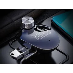 ŁADOWARKA SAMOCHODOWA ROCK SPACE B302 – TRANSMITER FM, BLUETOOTH, MP3, USB