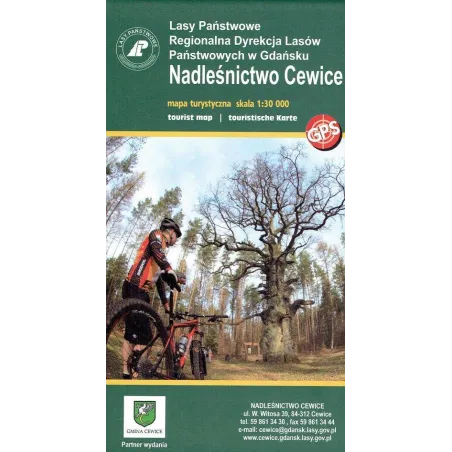NADLEŚNICTWO CEWICE. MAPA TURYSTYCZNA 1:30 000