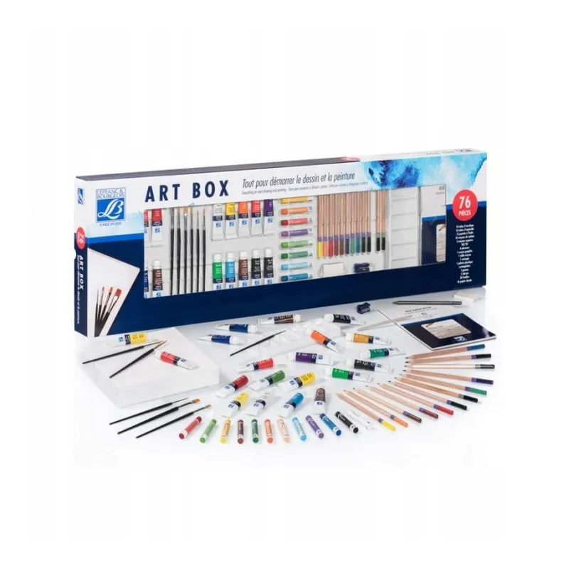 ZESTAW ARTYSTYCZNY 76 ELEMENTÓW ART BOX