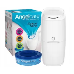 POJEMNIK NA PIELUCHY Z WKŁADEM ANTYZAPACHOWYM ANGELCARE CLASSIC | 128 PIELUSZEK | TECHNOLOGIA ODOUR-SEAL
