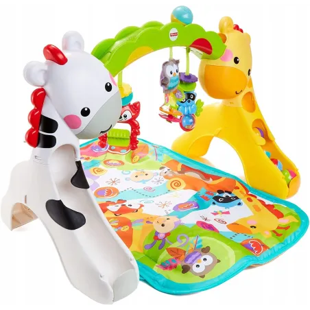 EDUKACYJNA MATA GIMNASTYCZNA 3W1 FISHER-PRICE NEWBORN – ŚWIATŁA, DŹWIĘKI, ZABAWKI 0+