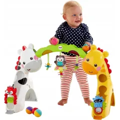 EDUKACYJNA MATA GIMNASTYCZNA 3W1 FISHER-PRICE NEWBORN – ŚWIATŁA, DŹWIĘKI, ZABAWKI 0+