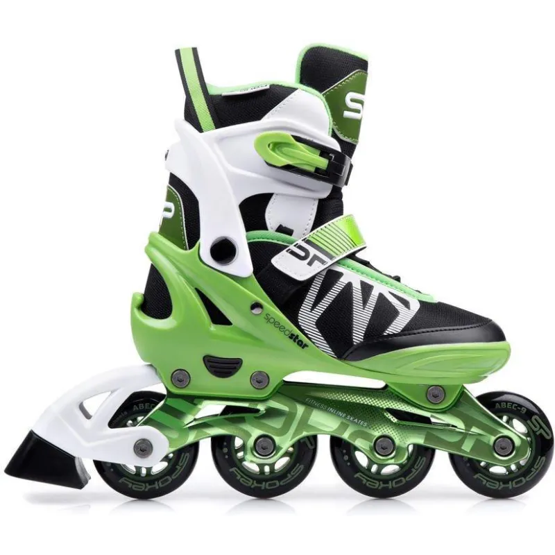 ROLKI REGULOWANE SPOKEY SPEEDSTAR ROZMIAR 37–40 ABEC9, ALUMINIOWA PŁOZA, KOMFORT I BEZPIECZEŃSTWO