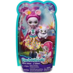 Lalka Enchantimals Mayla Mouse + Zwierzątko Mattel 4+