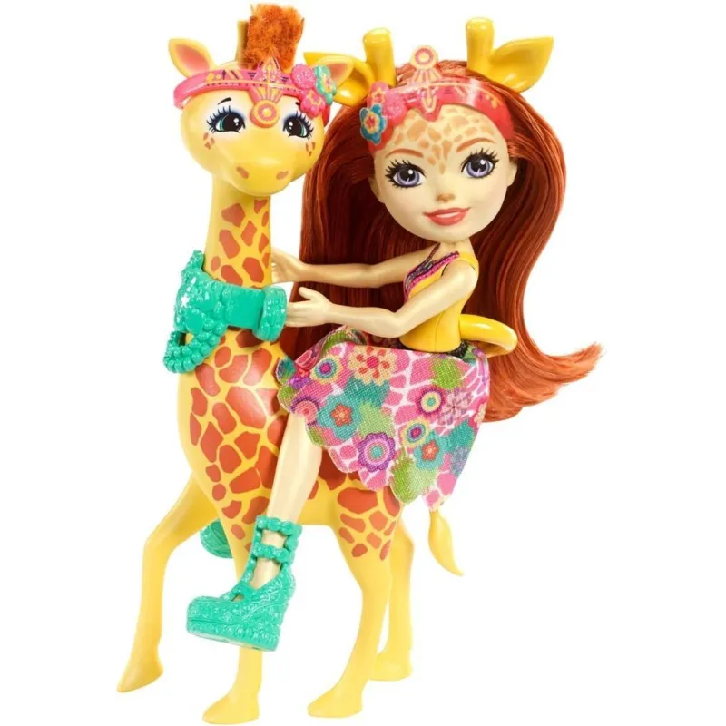 LALKA GILLIANA + ZWIERZĄTKO ŻYRAFA ENCHANTIMALS MATTEL 4+