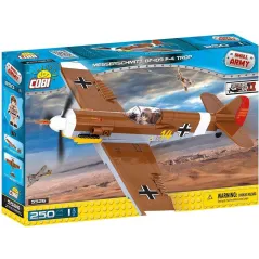 MYŚLIWIEC NIEMIECKI MESSERSCHMITT BF-109 F-4 TROP KLOCKI 250 ELEMENTÓW COBI 3+