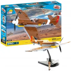 MYŚLIWIEC NIEMIECKI MESSERSCHMITT BF-109 F-4 TROP KLOCKI 250 ELEMENTÓW COBI 3+