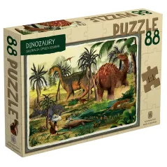 DINOZAURY PUZZLE 88 ELEMENTÓW 3+