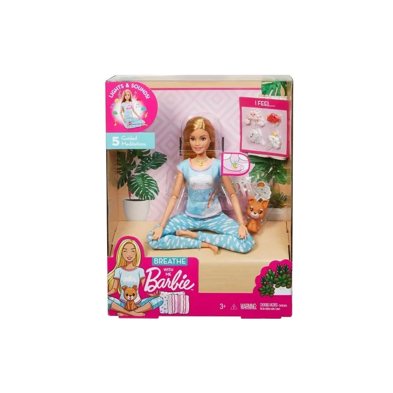 LALKA BARBIE MEDYTACJA Z MUZYKĄ I AKCESORIAMI MATTEL 3+