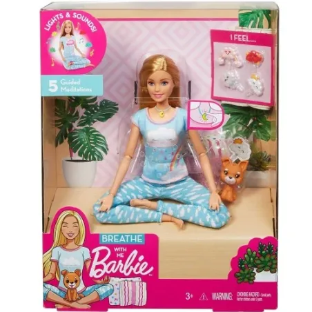 LALKA BARBIE MEDYTACJA Z MUZYKĄ I AKCESORIAMI MATTEL 3+
