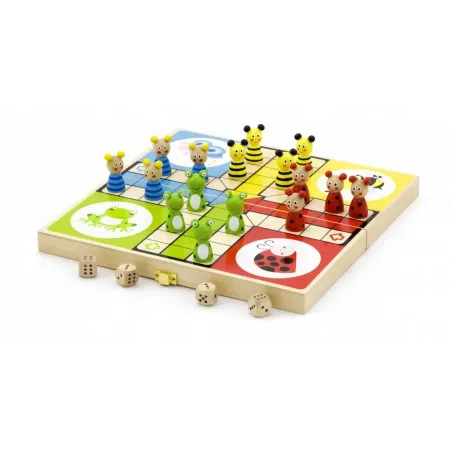 Chińczyk Bitwa Na Łące Gra Planszowa Viga Toys 3+