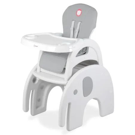 Krzesełko Do Karmienia 5W1 Lionelo Eli Grey – Z Funkcją Stolika, Regulacją I Podwójną Tacką 6M+ Krzesełko Do Karmienia 5W1 Lionelo Eli Grey – Z Funkcją Stolika, Regulacją I Podwójną Tacką 6M+