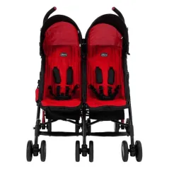 WÓZEK SPACEROWY BLIŹNIACZY CHICCO ECHO TWIN GARNET LEKKA SPACERÓWKA 0+