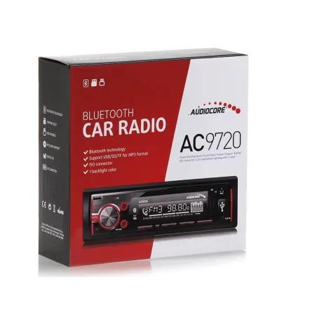 RADIOODTWARZACZ SAMOCHODOWY AUDIOCORE AC9720 BLUETOOTH USB/SD/FM/RDS MP3 4X25W Z PILOTEM
