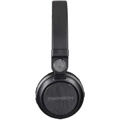 SŁUCHAWKI BEZPRZEWODOWE BLUETOOTH Z MIKROFONEM, JACK 3,5 MM, CZARNE THOMSON WHP-6007B