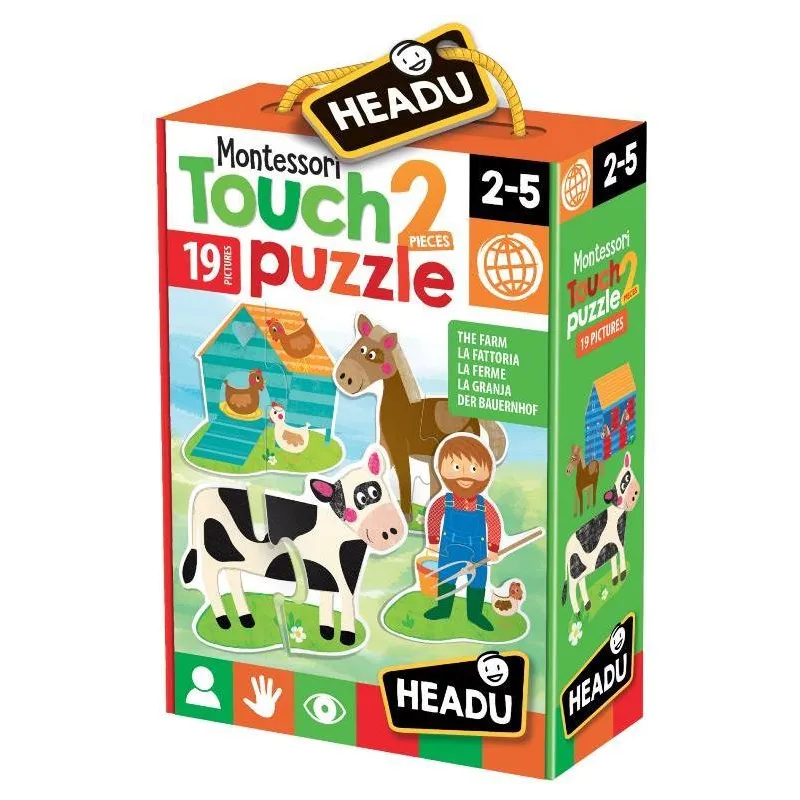 PIERWSZE PUZZLE FARMA 19 ELEMENTÓW MONTESSORI 2-5 LAT