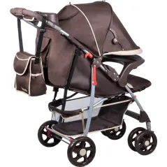 Wózek Spacerowy Spacerówka – Lekki, Składany, Z Akcesoriami I Amortyzacją Lionelo Emma Plus Brown/Beige