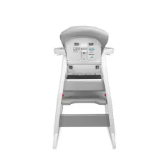 WIELOFUNKCYJNE KRZESEŁKO DO KARMIENIA 2W1 CARETERO HOMEE GREY – ZESTAW ZE STOLIKIEM 6M+