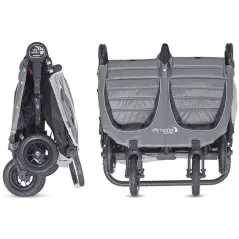 Wózek Bliźniaczy Spacerowy Spacerówka Baby Jogger City Mini Gt Double Steel Grey