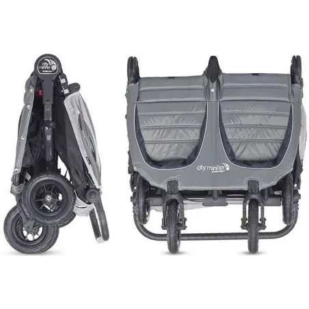 Wózek Bliźniaczy Spacerowy Spacerówka Baby Jogger City Mini Gt Double Steel Grey