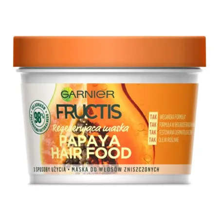MASKA DO WŁOSÓW ZNISZCZONYCH PAPAYA 390 ML GARNIER FRUCTIS HAIR FOOD
