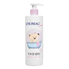 LINOMAG EMOLIENTY PŁYN DO KĄPIELI DLA NIEMOWLĄT I DZIECI 400ML – 98% SKŁADNIKÓW NATURALNYCH 7M+