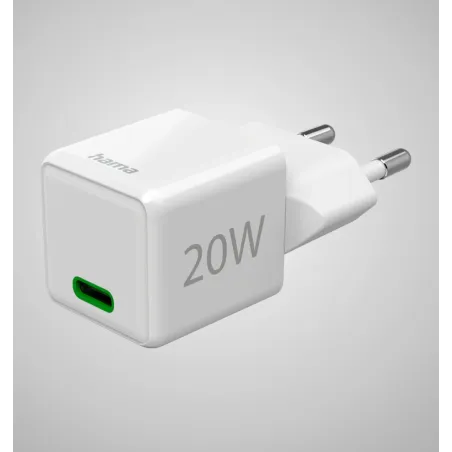 Ładowarka Sieciowa Hama 20W Pd Qc 3.0 Usb-C Biała – Szybkie Ładowanie Iphone I Android
