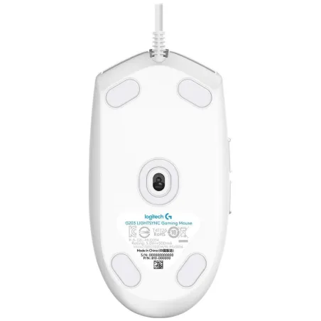Mysz Gamingowa Logitech G203 Prodigy Gaming Mouse - Biała, Sześć Programowalnych Przycisków I Rgb Podświetlenie