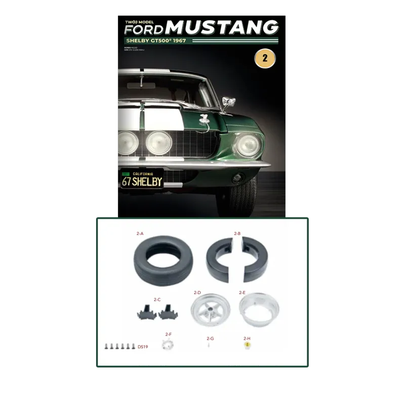 FORD MUSTANG SHELBY GT500® 1967 – KOLEKCJA DE AGOSTINI, ZBUDUJ WŁASNY MODEL | NUMER 2/2025