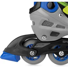 ŁYŻWY + ROLKI REGULOWANE 2W1 SPOKEY MELT NIEBIESKIE ROZMIAR 35-38