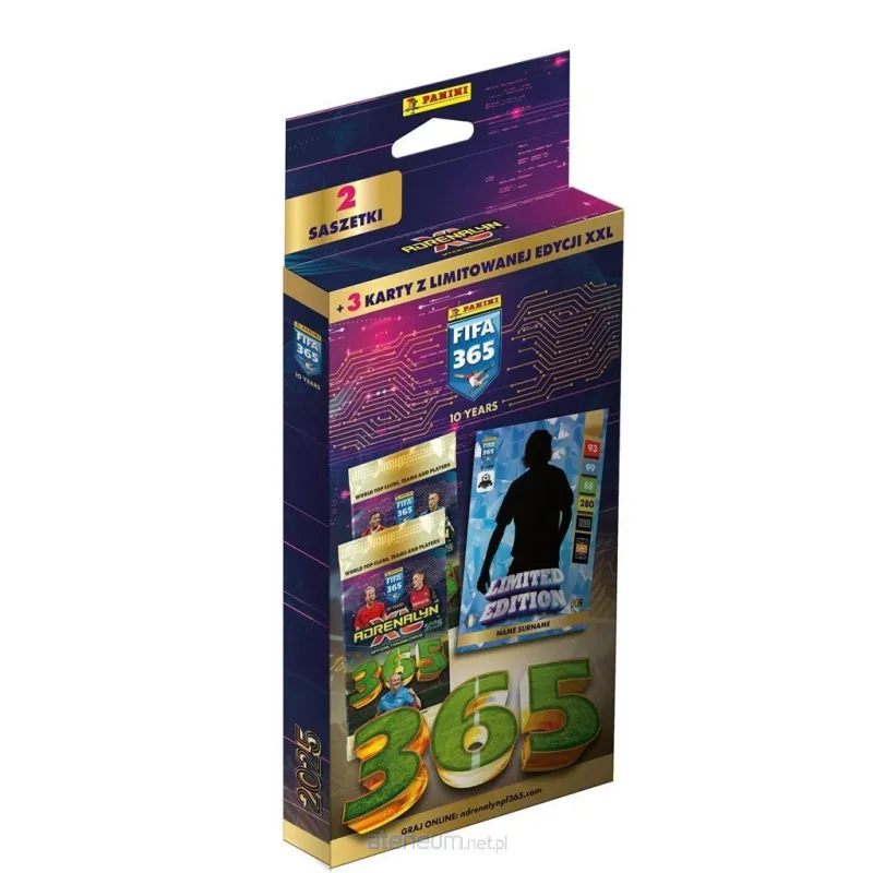 KARTY FIFA 365 ADRENALYN + 3 KARTY Z LIMITOWANEJ EDYCJI XXL PANINI 5+