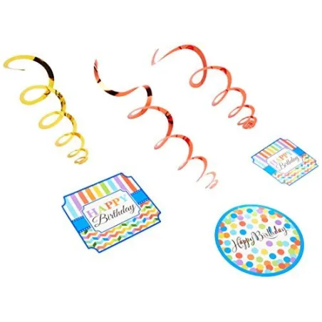 Urodzinowe Świderki Happy Brithday Dekoracja Wisząca