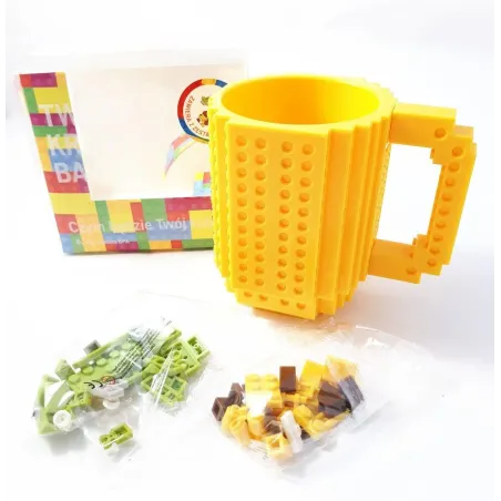 KUBEK KLOCKOWY ŻÓŁTY 350ML LEGO