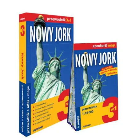 NOWY JORK 3W1 PRZEWODNIK + ATLAS + MAPA