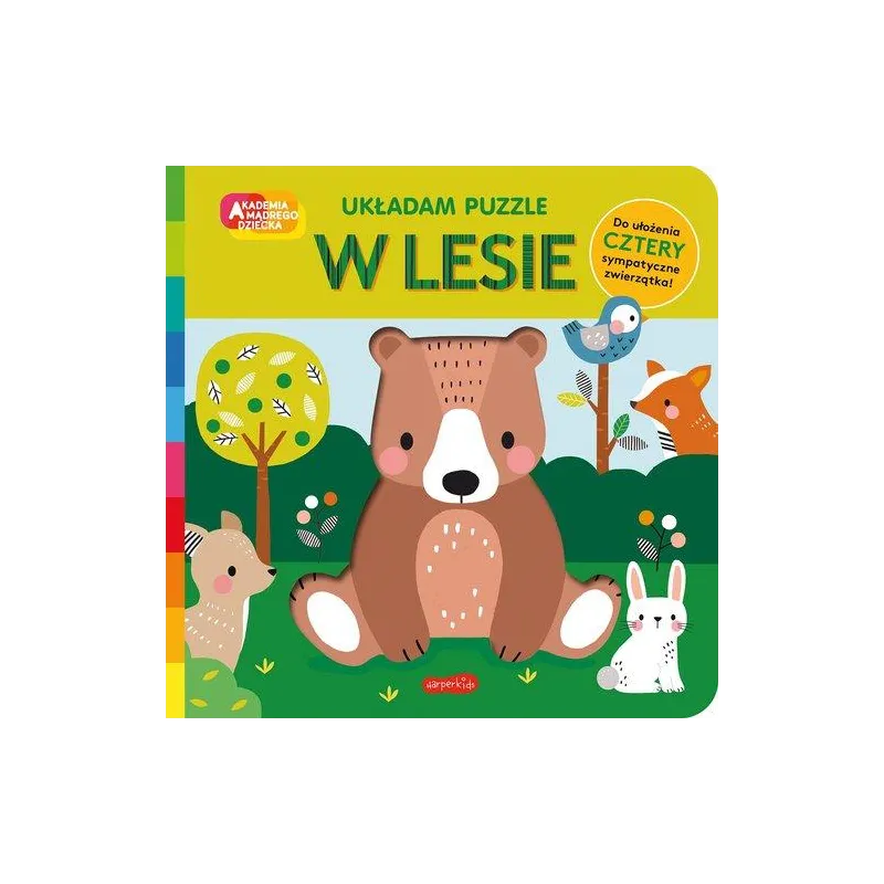 W LESIE. UKŁADAM PUZZLE. AKADEMIA MĄDREGO DZIECKA