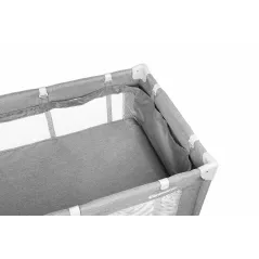 ŁÓŻECZKO TURYSTYCZNE CARETERO BASIC PLUS DO 15KG SZARE 1M+