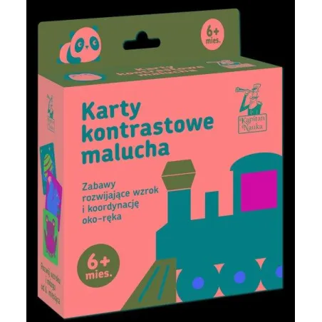 KARTY KONTRASTOWE MALUCHA. KAPITAN NAUKA 6M+