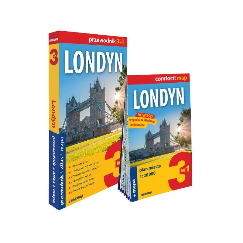 LONDYN 3W1 PRZEWODNIK + ATLAS + MAPA