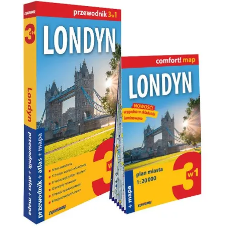 Londyn 3W1 Przewodnik + Atlas + Mapa