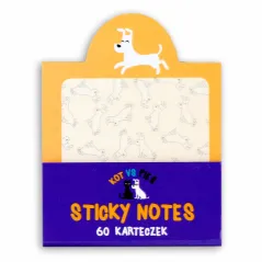 KARTECZKI SAMOPRZYLEPNE PIES NIERUSZ KOT NIETERAZ - Panon