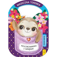 SŁODKIE LENIWCE. KOLOROWANKA Z NAKLEJKAMI