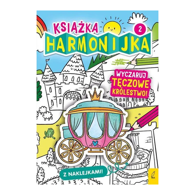 WYCZARUJ TĘCZOWE KRÓLESTWO! KSIĄŻKA HARMONIJKA