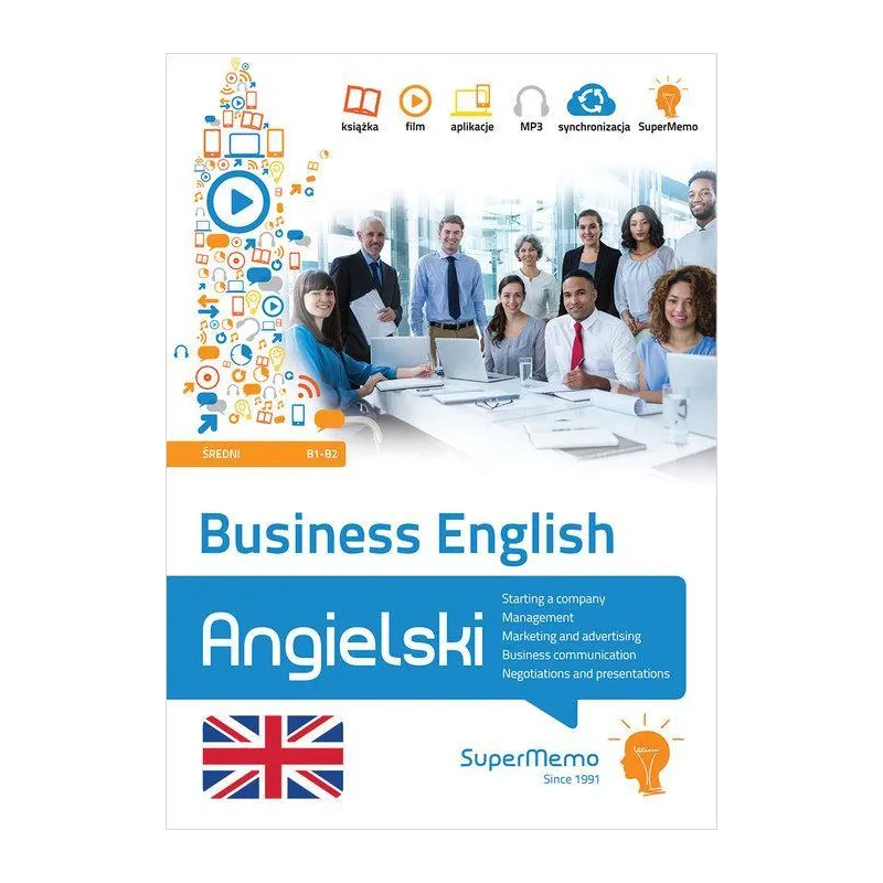 Business English komplet 5 kursów poziom średni B1B2  Warżała-Wojtasiak Magdalena, Wojtasiak Wojciech