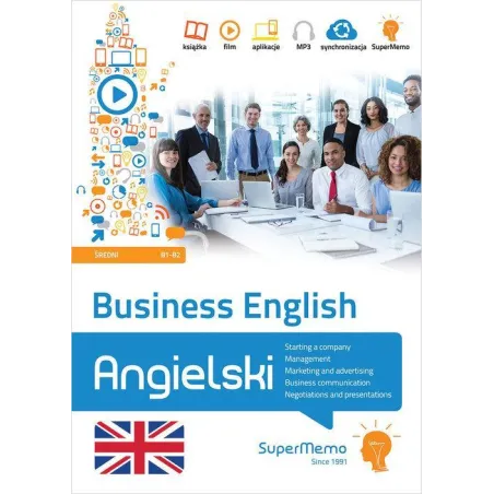 Business English komplet 5 kursów poziom średni B1B2  Warżała-Wojtasiak Magdalena, Wojtasiak Wojciech